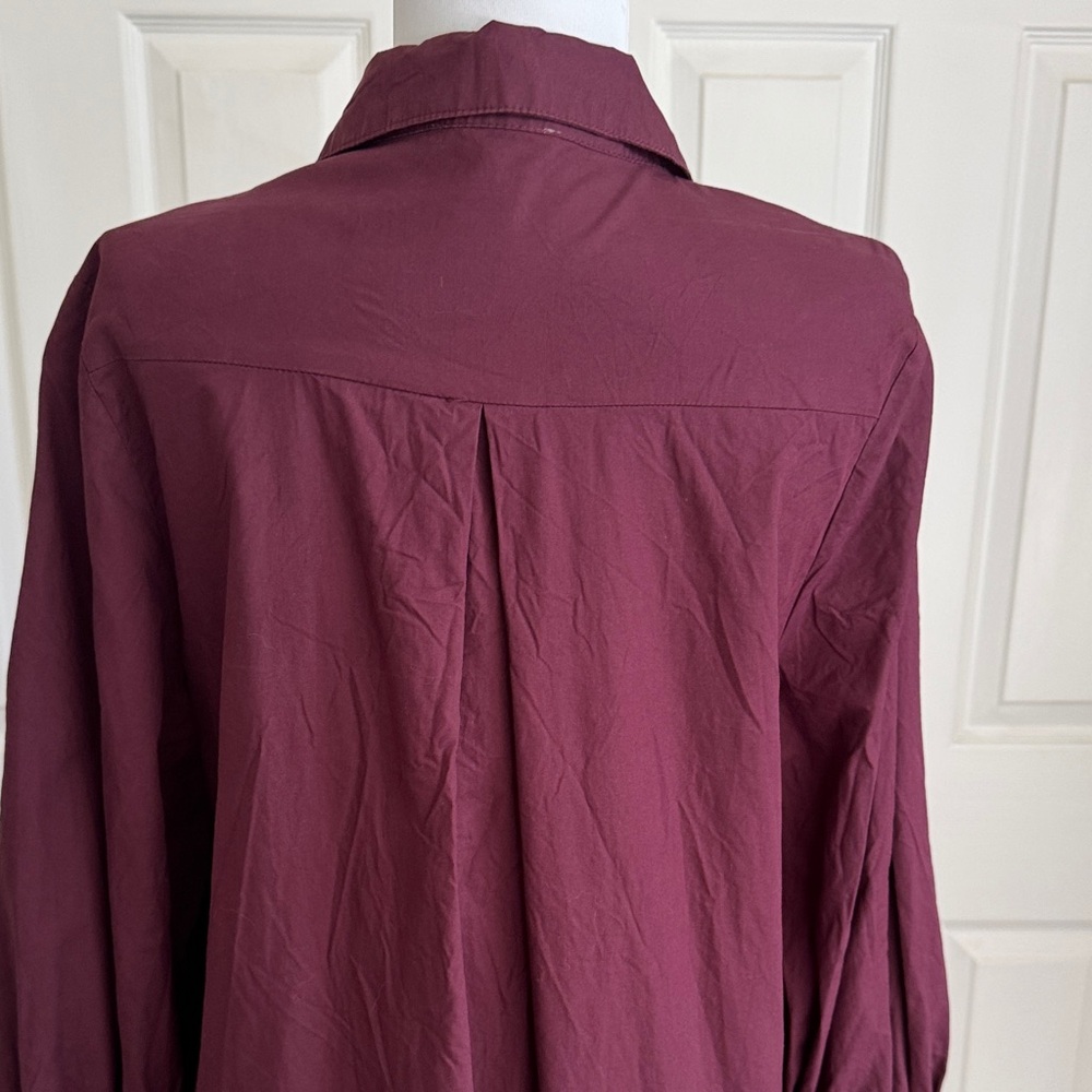 Asymmetrical Burgundy Top - Picture 7 of 10